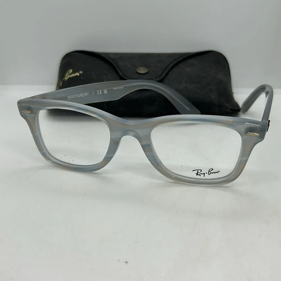 RAY-BAN RB4340V Wayfarer Ease Optics Eyeglasses Frames RXable. Case. NWT - Picture 1 of 8